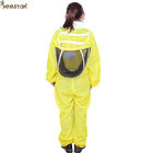3-warstwowe żółte stroje pszczelarskie Wentylowana kurtka pszczela Apicultura Beekeeping Suit