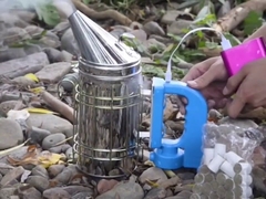 Europejski elektryczny podkurzacz pszczelarski, rozmiar L, do uli