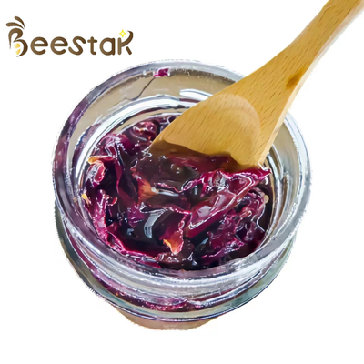 kupować Czyste surowy miód naturalny miód pszczeński bez dodatków Jam płatków róż z miodem Sos do herbaty Miód o smaku różowym produkcja online