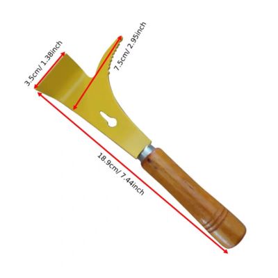kupować Skrobak do ula ze stali nierdzewnej BEESTAR z drewnianą rączką - długość 189 mm, szerokość 35 mm, waga 98 g, wielofunkcyjne narzędzie pszczelarskie produkcja online