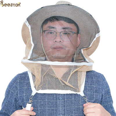 kupować Cowboy Style Brown Color Free Size Beekeeping Hat Bee Protect Hat for Anti Bee Protection produkcja online