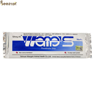 kupować Wangshi Bee Medicine Manpu Fluvalinate Strips Bee Varroa Mites Instant Killer 10 strzałek/ worek produkcja online
