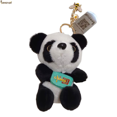 Słodki mały łańcuch do kluczy pandy Sichuan Giant Panda lalka z łańcuchem wisiorki