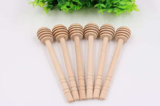 Długi uchwyt Wood Honey Stir Bar Honey Pasek rozbryzgowy do rozpryskiwania miodu